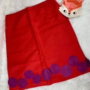 FINAL⬇️ Boden red & purple floral midi skirt 12